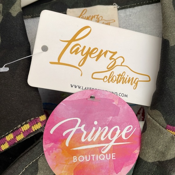 New Brightly Embroidered Camo Layerz Cotton Vest Size S - Picture 8 of 8